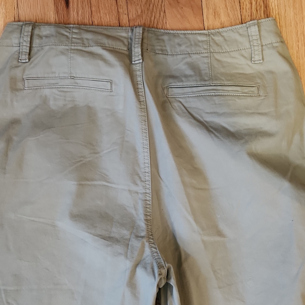 GAP Womens Light Olive Chino Pants Size 12 Summer Resortwear Cruise Vacation - Picture 7 of 11